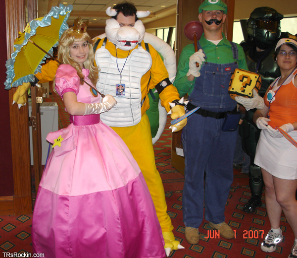 Peach, Bowser, Luigi, and Daisy