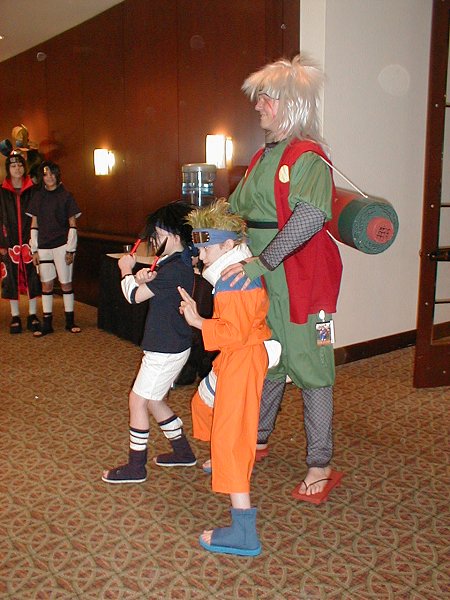 Jiraiya, Sasuke, Naruot