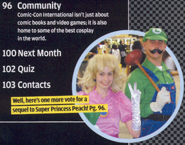 Princess Peach and Luigi - Nintendo Power magazine