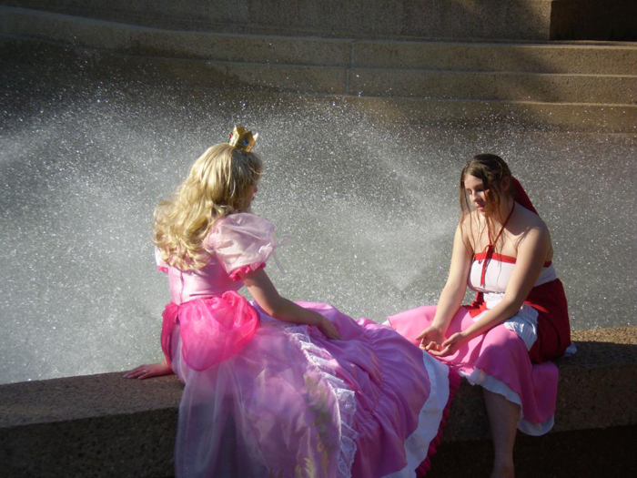 Princess Peach and Aeris