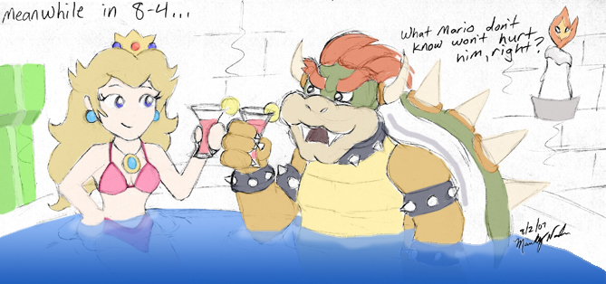 Princess Peach & Bowser