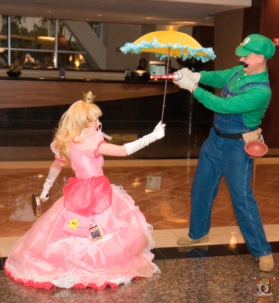 Princess Peach and Luigi