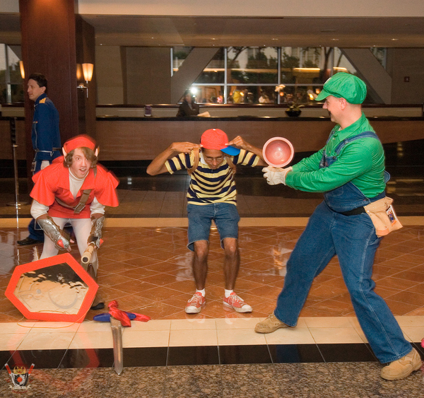 Link, Ness, and Luigi