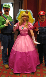 Luigi, Peach, Mario